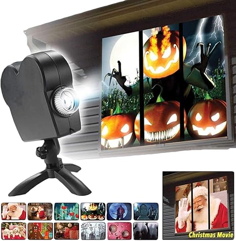 Amazon.com: Proyector LED de Halloween para decoración de ...