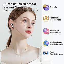 AI Language Translation Earbuds, 3-in-1 Translator