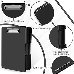 ANZNKU Clipboard with Storage 13.3x9.6 inches, High