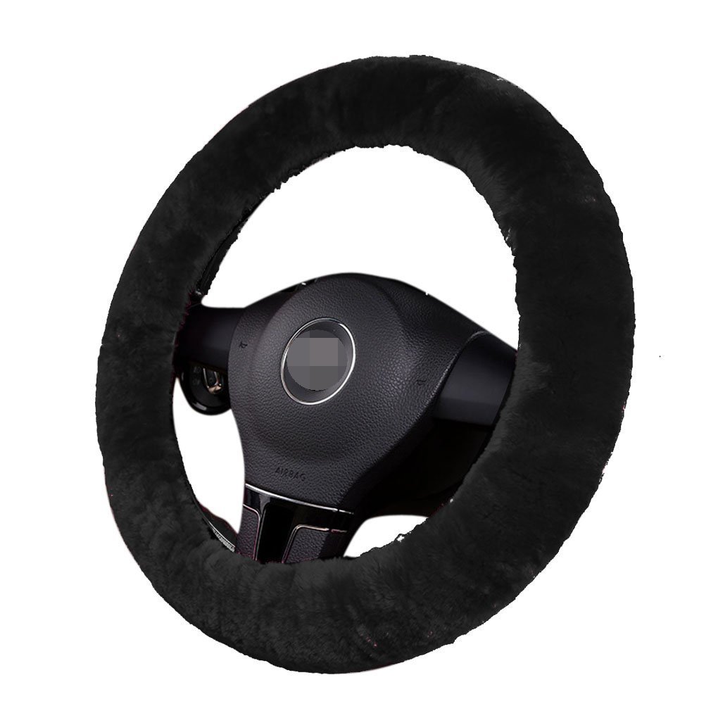 Plush Fluffy Steering Wheel Sets Soft East Warm Plush Vehicle Car