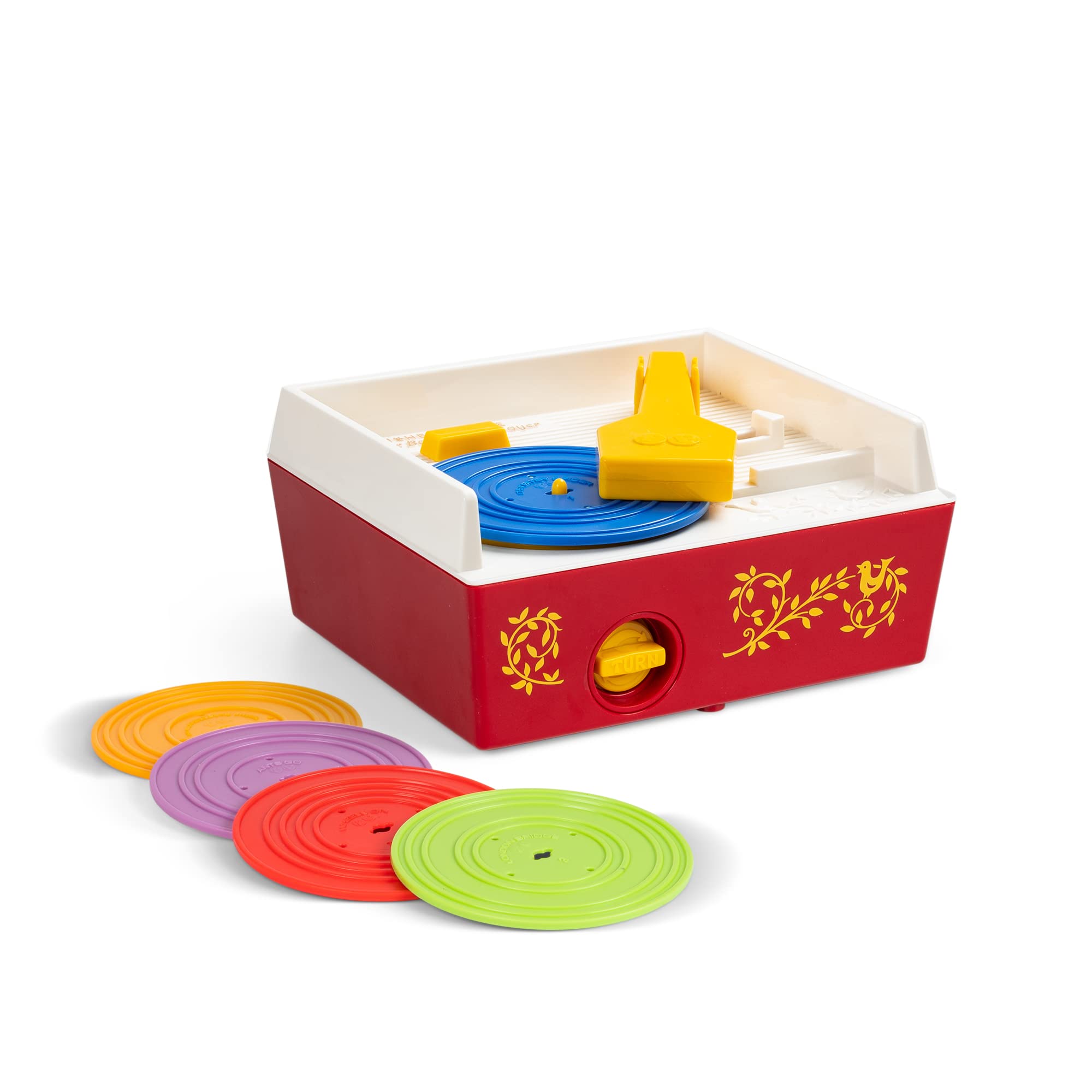 Fisher Price Classics - Record Player - Retro, Tactile Interactive Retro Toy for Kids, Girls, Boys, Toddlers, Baby, Preeschooler, Unisex 18 Months +