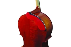 NEW 2021 - AcoustaGrip 'PRINCIPAL CELLIST' Cello Chest Rest (Ruby Red) - Fits 3/4 and Full Size Cellos