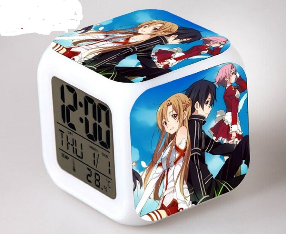Alarm Clock Japanese Anime Sword Art Online Seven Color