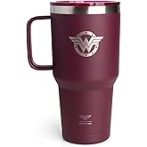 Smartshake DC COMICS Bohtal Nomad Tumbler, 900ml / 30 oz, Keeps Drinks Hot for 4 Hours & Cold for 8 Hours, Double-Wall Vacuum, Fits Cupholders, Portable Tumbler (Wonder Woman)
