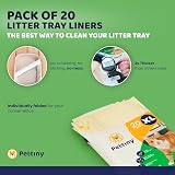 Pettiny 20 XL Cat Litter Tray Liners with Drawstrings 97x43 cm view 6