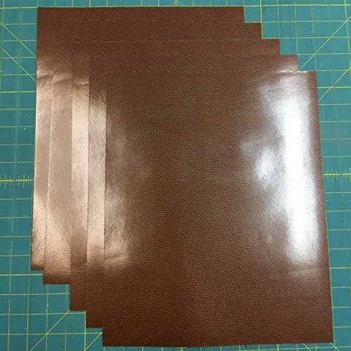 Brown Leather Wild Fashion (5) Sheets 12" x 14.75" Iron on Heat Transfer Vinyl Roll, HTV