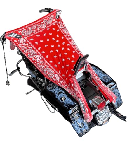 Design Engineering Seat Shade Cover For Touring Motorcycles – Blocks Sun & Heat, UV-Resistant, Fast On/Off, Includes Storage Bag & Straps