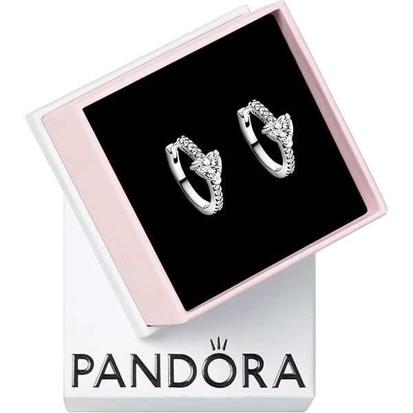 Amazon.com: PANDORA Sparkling Round & Square Drop Earrings