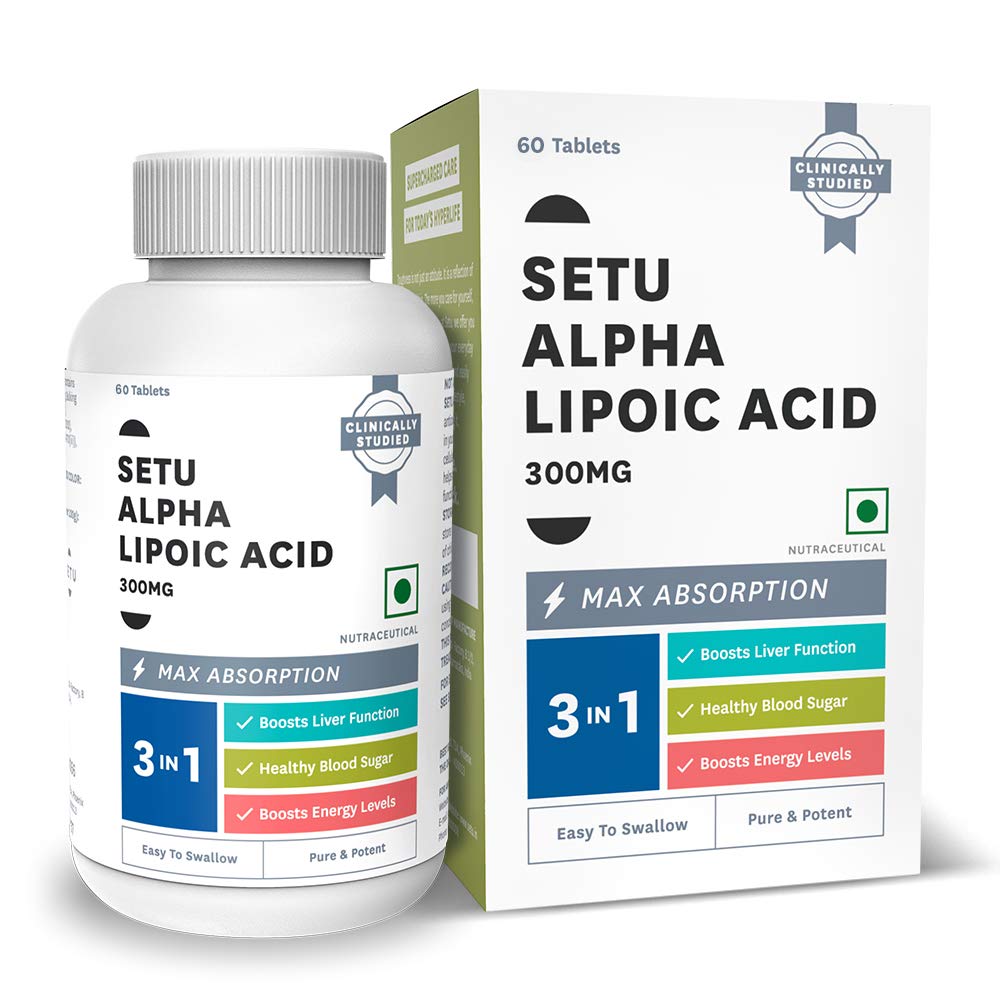 Setu Alpha Lipoic Acid 300 Mg Max Absorption Boost Liver Function Healthy Blood Sugar Boost Energy Level Pure Potent Antioxidant 60 Tablets Amazon In Health Personal Care Setu Alpha Lipoic Acid 300 Mg Max Absorption Boost Liver Function Healthy Blood Sugar Boost Energy Level Pure Potent Antioxidant 60 Tablets Amazon In Health Personal Care