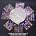 24 Sheets 1290 Pieces Bling Rhinestone Sticker Self Adhesive Jewels Sticker Rhinestone Crystal Gemstone Stickers for Craft DIY Decorations (24 Sheets)