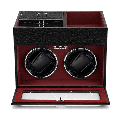 Automatic Double Watch Winder Watch Winder Box with Jewelry