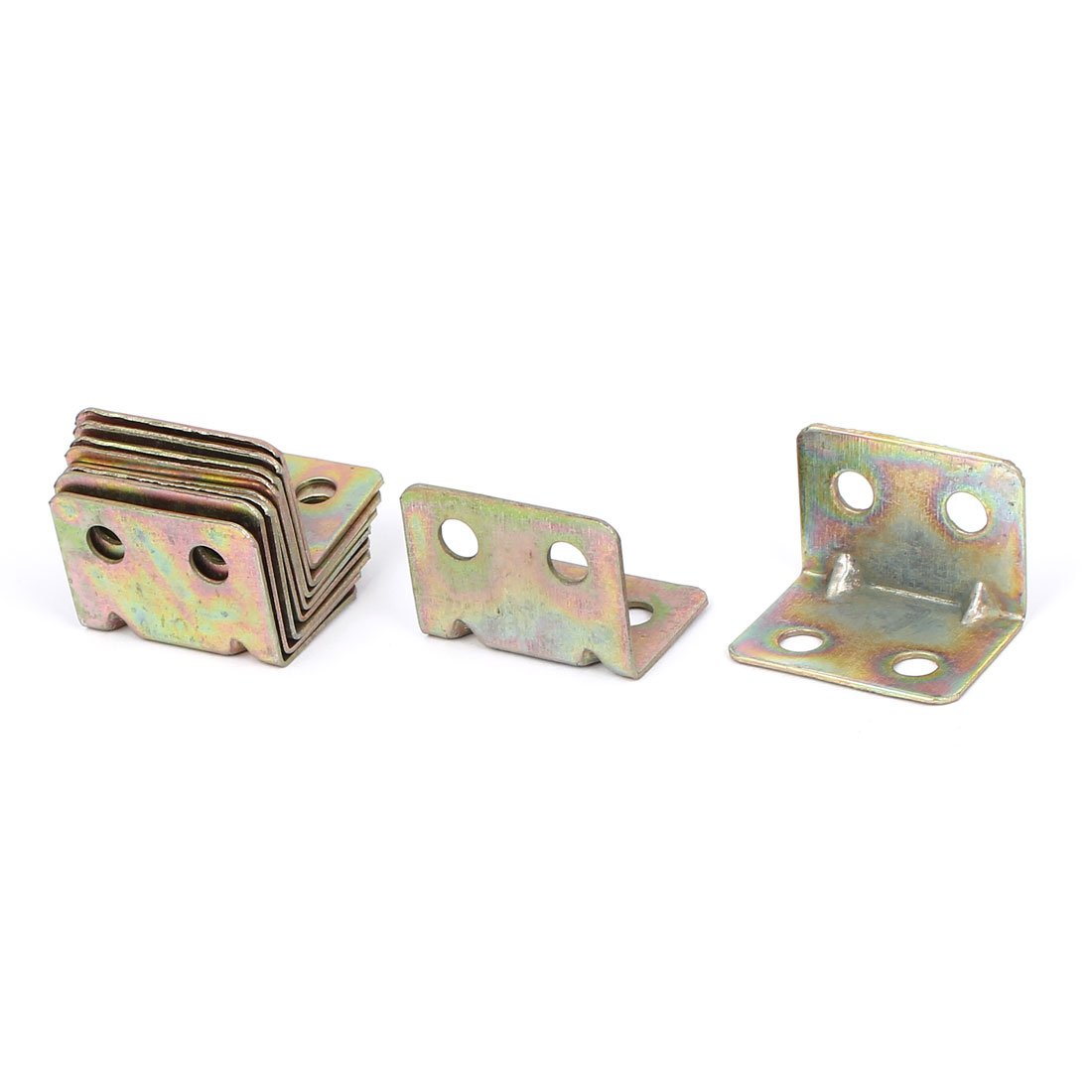 Sourcingmap Corner Brace Joint Right Angle Bracket 20x20x28mm Bronze Tone 10pcs
