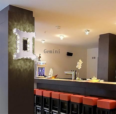 Lh Fh Creative Zodiac Led Gemini Bedroom Bedside Crystal