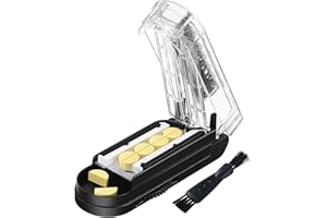 Pill Cutter for Multiple Pills at a Time, Pill Cutter Splitter for Small and Tiny Pills, Pill Cutter for Small or Large Pills