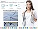 2 Pack Instant Cooling Towel - 48inch Long Soft Bamboo Charcoal Cool Cloth Ice Scarf - Neck Wrap Cooler for Sports Travel Workout Fitness Running Outdoor Hiking Camping Gym Yoga Golf (1Gray+1Blue) …