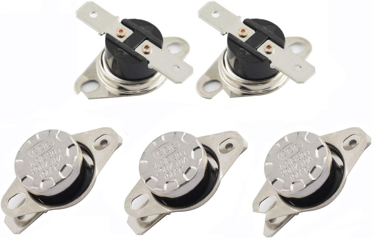 Interrupteur Thermostatique KSD301 40°C - Lot De 4 Pièces - Pour Appareils électroménagers, Distributeurs D'eau, Cafetières...