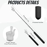 CANIPHA 2 Pcs Telescopic Teacher Pointer Extendable Finger Pointer Black view 2