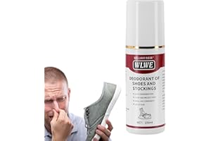 Shoe Deodorizer,Foot Deodorizer Spray Freshener - 120ml No Washing Portable Shoe Spray Deodorizer for Yoga Mat, Gym Bag, Gym 