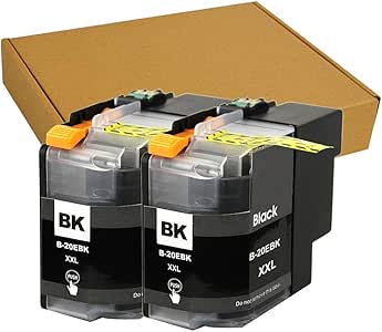 Amazon.com: Replacement for Brother LC20E Super High Yield XXL Ink Cartridge LC20EBK LC20E XXL 