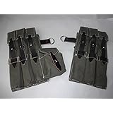 German WWII MP40 Wehrmacht Magazine Pouch Set - Green