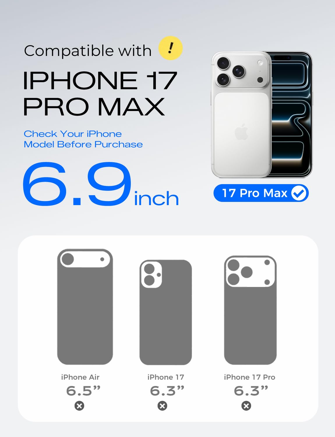Condition photo showing New/Like New for magic john heavy duty for iphone 17 pro max case with stand, fit for magsafe, 360 magnetic ring hold