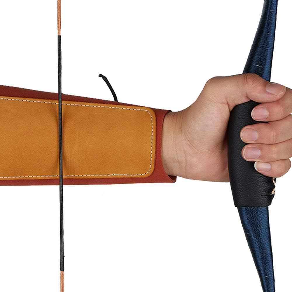 Huntingdoor Archery Armguards Leather Arm Guard Forearm Protector Barcer Tab for Left Hand and Right Hand Shooter Archery Protective Gear Shooting Hunting Armguard : Sports & Outdoors