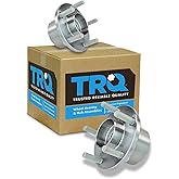 TRQ 2 Piece Front Wheel Bearing & Hub Assembly Set Compatible with 2008-2013 Volvo C30 2006-2013 C70 2005-2011 S40 V50