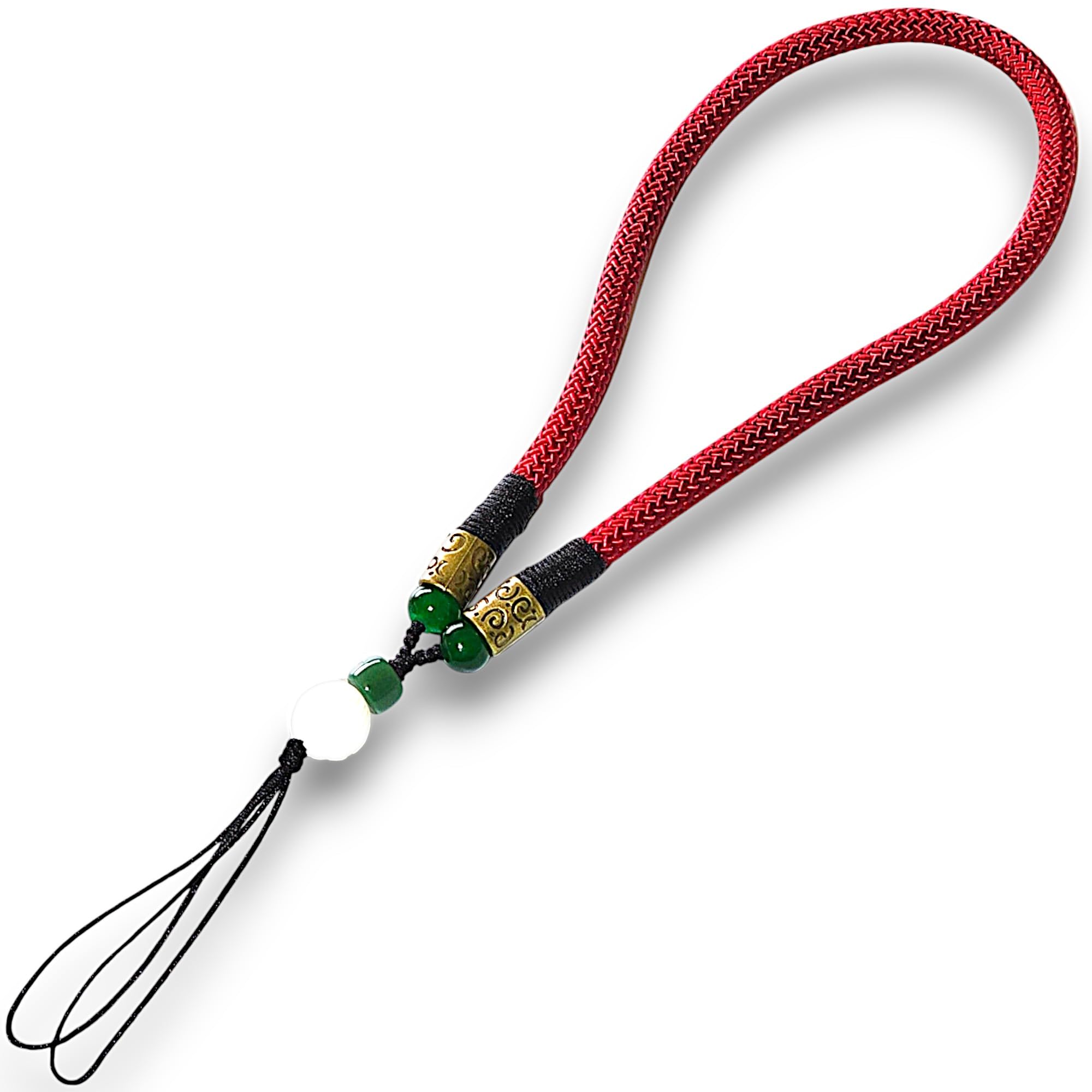 RATASK Moroccan Style Wrist Strap Lanyard for mobile phones, keys, camera (Red)