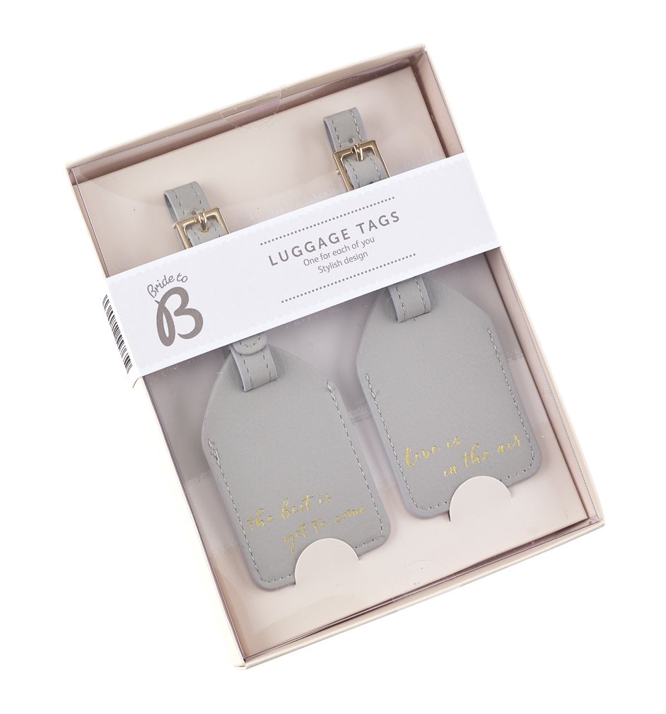 Busy B Bride To B Luggage Tag, Grey
