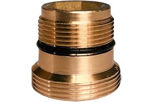 XNTONG Faucet Adapter, 18.5mm (3/4 inch) to 22mm (55/64 inch) Male to Male Hose Adapter, Suitable for Kitchen Sink Aerators Connection (M18.5 × M22)