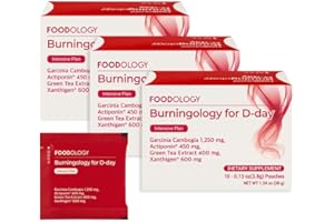 FOODOLOGY Burningology D-Day (Pack of 3, 30 days) - Jiaogulan, Wakame Complex, Green Tea Extract, Garcinia Cambogia Supplement.