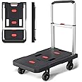 Platform Hand Truck Portable Trolly - Fully Folded Compact Push Cart, 330lbs Capacity Heavy Duty Dolly Practical Handling Too