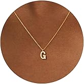 HANLI Initial Necklaces for Women - 14k Gold Plated Dainty Letter Necklace Alphabet A-Z Necklace Personalized Monogram Name Necklaces for Women Jewelry Gifts for Her