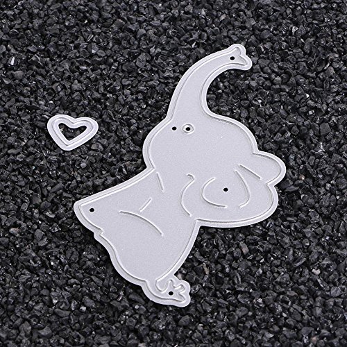 LIYUDL Metal Cutting Dies Stencil Template Mould for DIY Scrapbook Album Paper Card Craft Decoration New(Elephant Baby)