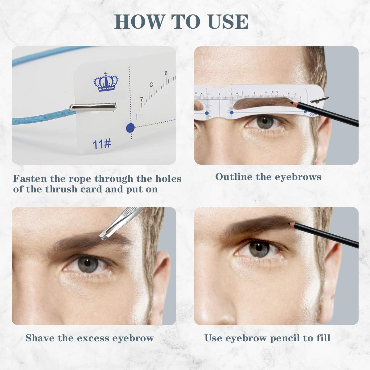 Madholly Men Eyebrow Stencils Shaping Kit- 12pcs Eyebrow Stencil Card+ 4pcs Plastic Eyebrow Drawing Shaping Template+ 1pcs 3.5inch Tweezers Set DIY Makeup Tools For Eyebrows Eyebrow Grooming Kit : Beauty