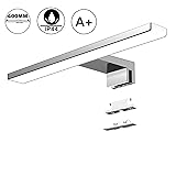 LED Spiegelleuchte Badezimmer 10W 820LM 40cm Neutralweiß 4000K Azhien,3in1 Monta