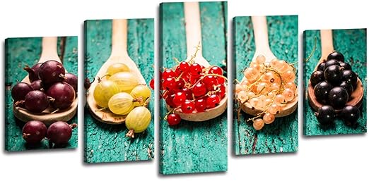 Amazon Com Fruits Kitchen Canvas Wall Art Decor Fresh Red