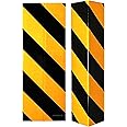 Garage Smith GWP05 Garage Wall Protector Foam Wall Corner Guard for Parking Garages - Reflective Wall Edge Protector - Wall Corner Edge and Bumpers Guards (2-Pack(Black Yellow))