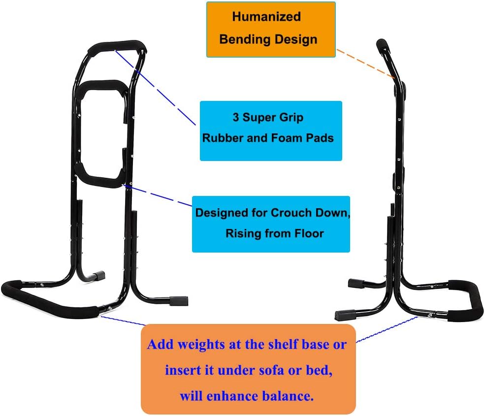 Bed Rails For Elderly Seat Lift Assist Chair Lift Devices Grab Bar For Bed Stand Assist Handicap Mobility For Lift Chair Couch Sofa Disabled Senior Support Handles Accessories Products Fall Protection: Kitchen & Dining