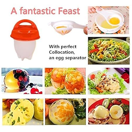 Cocina huevo rígida y suave, huevos blanqueados, vapor de huevo ...