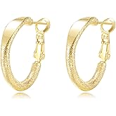 14K Gold Hoop Earrings Statement Chunky Hoop Earrings Gold Hoops Hypoallergenic Trendy Jewelry Valentine's Day Gifts for Women