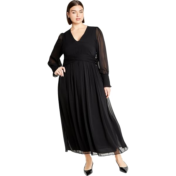 knee length dresses for ladies Miss Circle Women's Veronica Black Lace Maxi Dress - Black