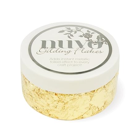 Nuvo by Tonic Studios Nuvo Metallflocken – Radiant Gold (200 ml), Powder, 9x9x5 cm