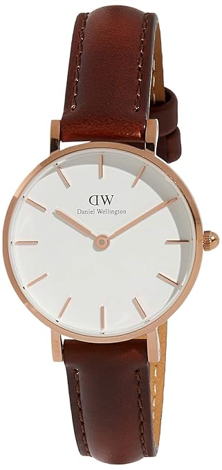 Classic Petite Analog White Dial Women's Watch-DW00100231