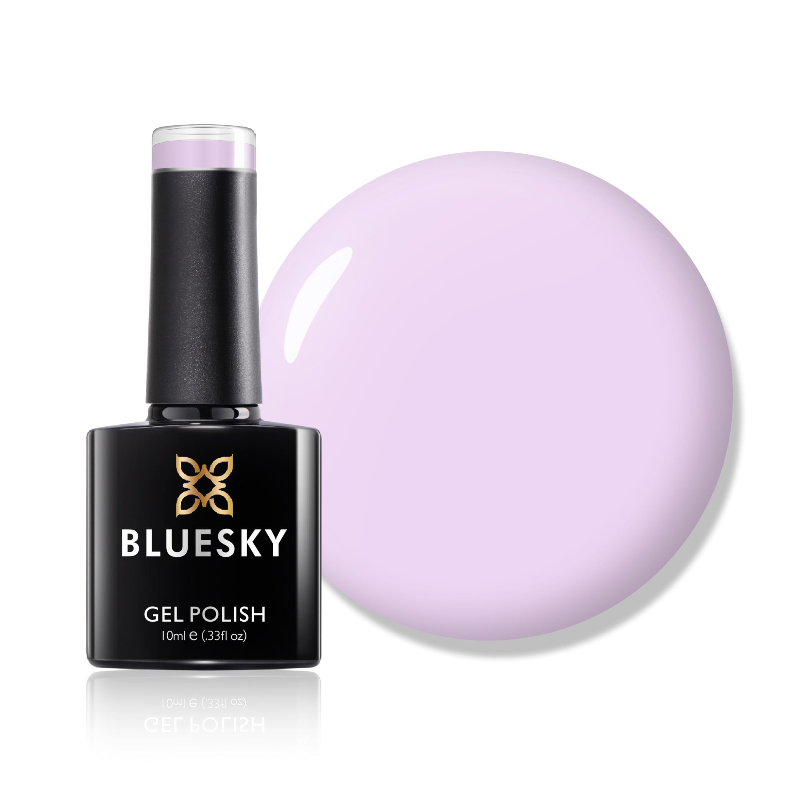 Bluesky Gel Nail Polish, Satin Sheets Nd01, Light, Lilac, Pale, Purple,Spring, Taffy Long Lasting, Chip Resistant, 10 ml (Requires Drying Under UV LED Lamp)