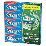 Crest Complete Whitening + Scope Mint Outlast Toothpaste, 5 pk./7.3 oz