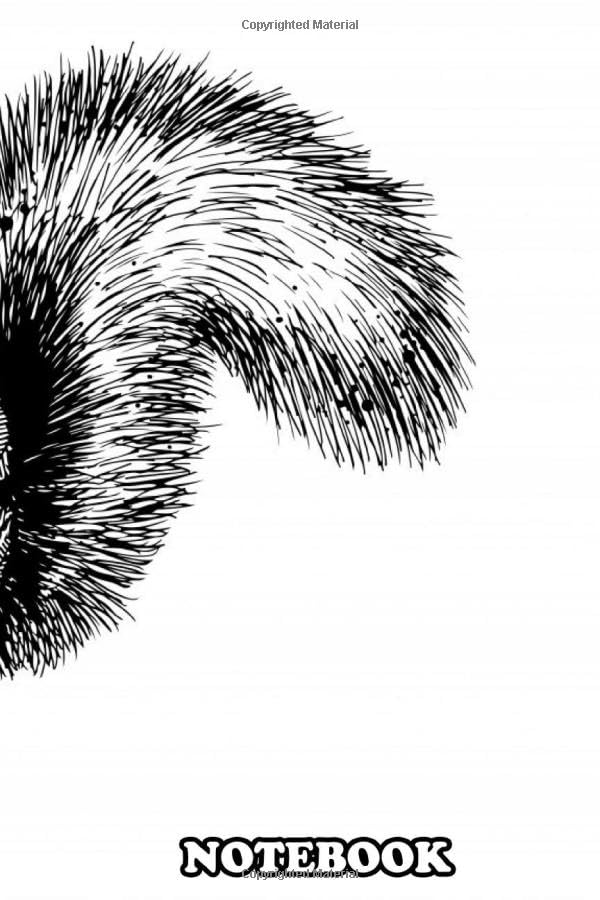 Notebook: Squirrel Sketch In Mimimalistic Style , Journal for Writing, College Ruled Size 6" x 9", 110 Pages