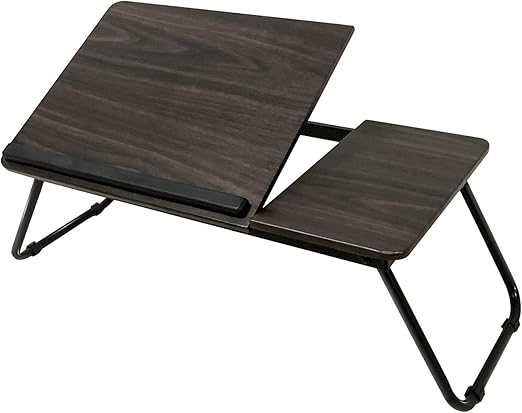 Amazon Com Black Folding Laptop Lap Desk Wooden Work Table And