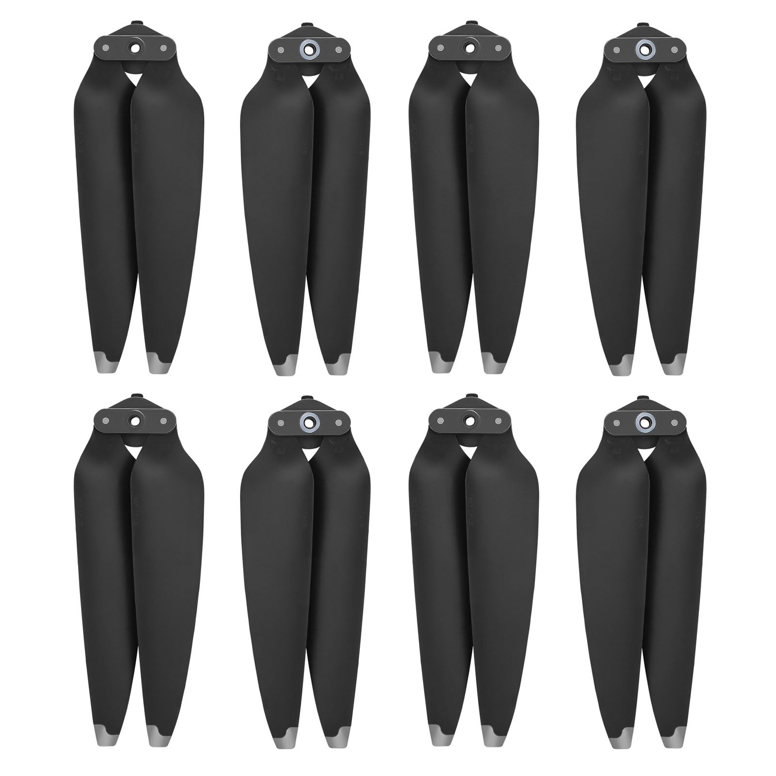 Craznick 8 pcs Propellers for DJI Air 3/3S Replacement Prop Blades Spare Propeller Blade Quick-Release Low Noise 8747F Wings for DJI Air 3/3S Drone Accessories Silver Tips