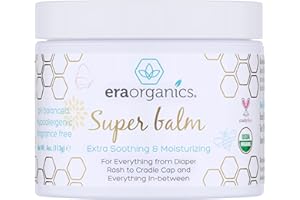 Era Organics Healing Ointment for Babies - USDA Certified Organic Natural Gentle Moisturizer for Sensitive Skin Prone To Baby Eczema, Cradle Cap (Infant Seborrheic Dermatitis), Rashes & Hives (4 oz.)